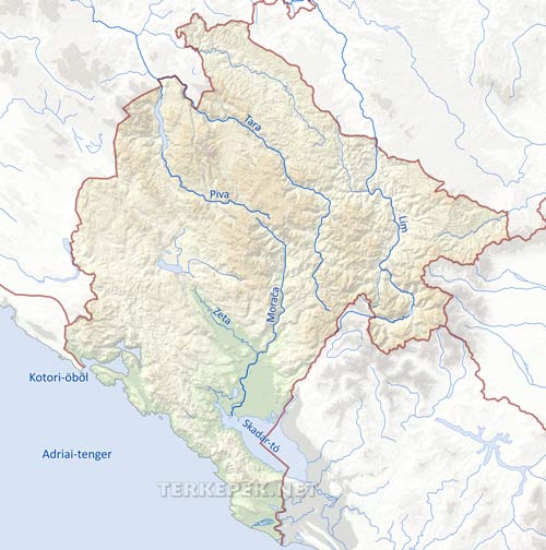 Montenegró vízrajza